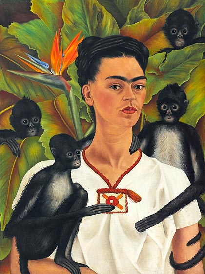 Frida Kahlo - Autorretrato con monos